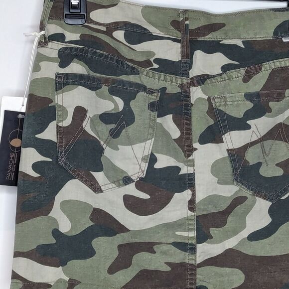 Mother Denim The Vagabond Mini Skirt Double Time Camo Side Stripe Size 25 - Picture 6 of 6